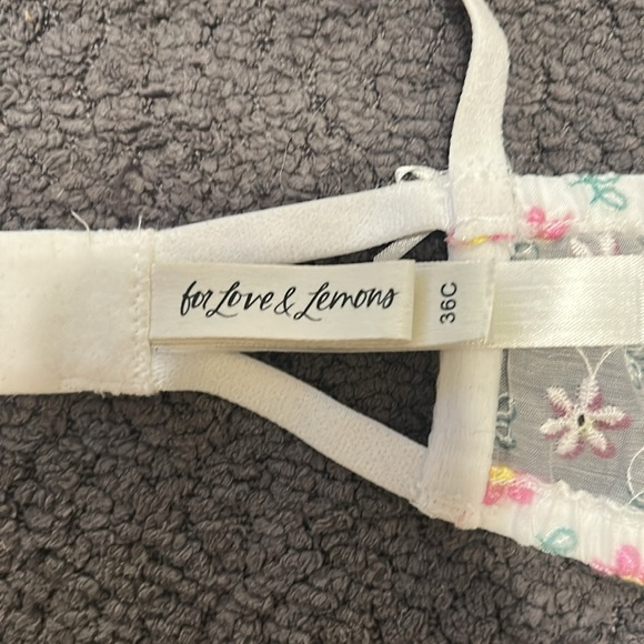 For love and lemons bra.Size 36C. Very beautiful pink and white - Picture 3 of 5